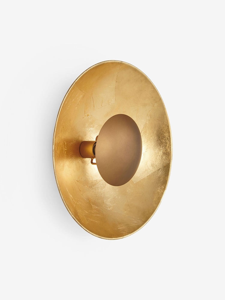 MADE.COM Antique Copper/Gold Chicago Wall Lamp - Image 2 of 3
