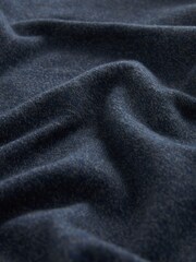 Blue Twist Regular Mock Shirt Knitted Crew Jumper - Image 9 of 9