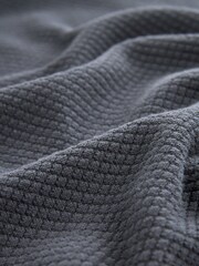 Bulle gris anthracite - Pull ras du cou en maille avec chemise simulée régulière - Image 8 of 8