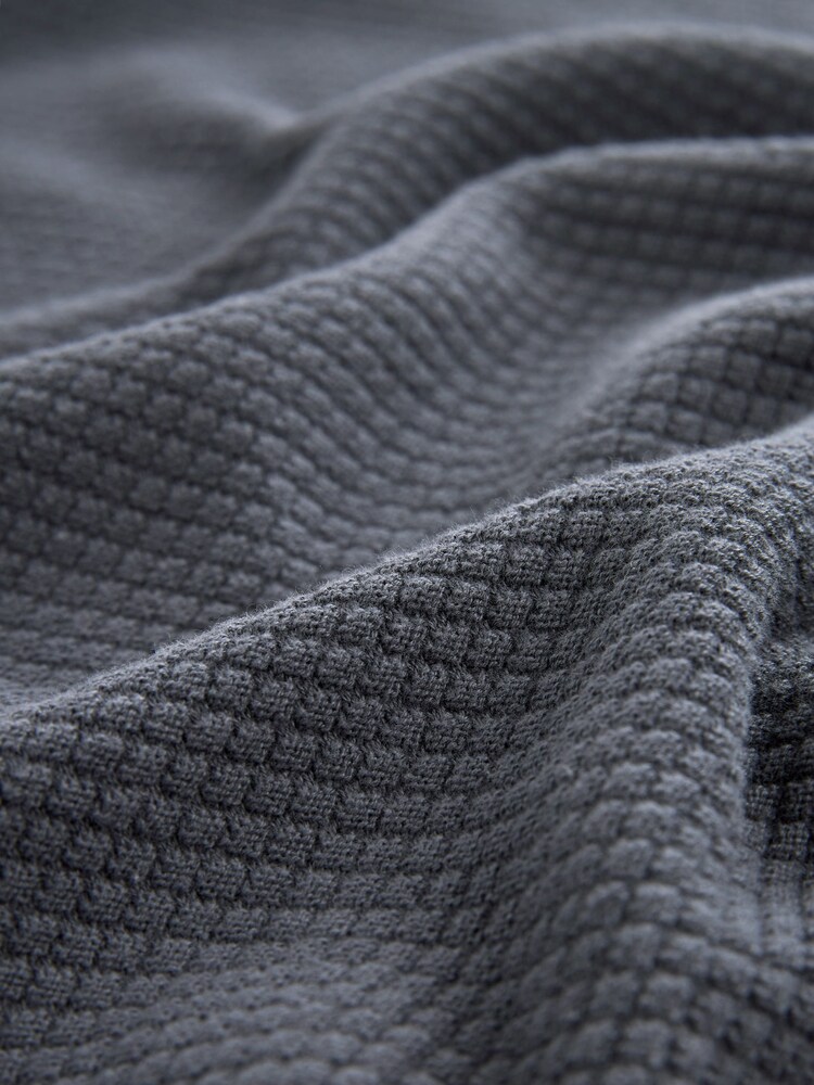 Bulle gris anthracite - Pull ras du cou en maille avec chemise simulée régulière - Image 8 of 8