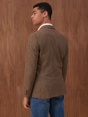 Neutral Nova Fides Italian Wool Blend Blazer - Image 2 of 11