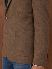 Neutral Nova Fides Italian Wool Blend Blazer - Image 6 of 11
