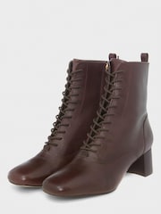 Hobbs Dark Plum Issy Lace-Up Boots - Image 2 of 4