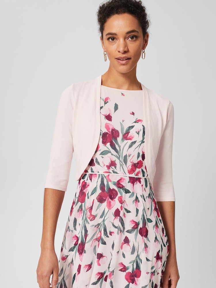 Hobbs Pink Carrie Bolero - Image 1 of 4 Hobbs Pink Carrie Bolero - Image 1 of 4