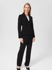 Hobbs Black Straight Mel Trousers - Image 3 of 4