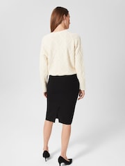 Hobbs Black Regular Fit Mel Skirt - Image 2 of 4