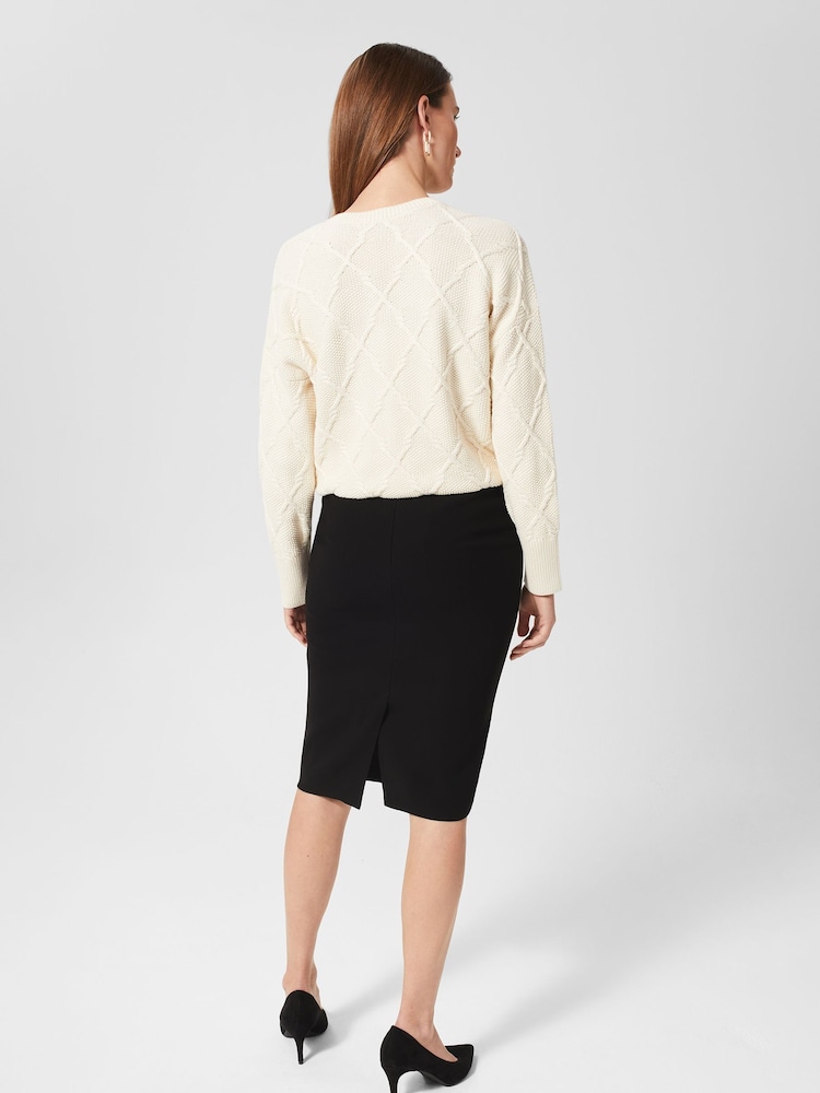 Hobbs Black Regular Fit Mel Skirt - Image 2 of 4