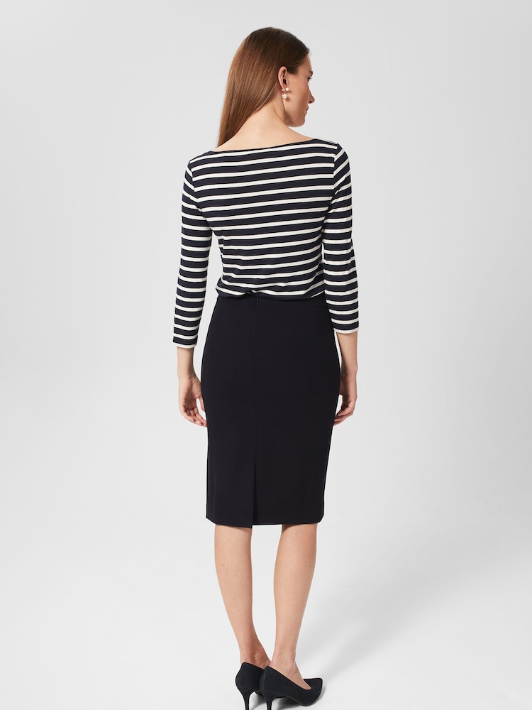 Hobbs Navy Blue Petite Mia Skirt - Image 2 of 4