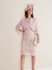 Phase Eight Pink Leanna Cropped Jacket - Image 3 of 6