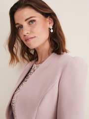 Phase Eight Pink Leanna Cropped Jacket - Image 4 of 6