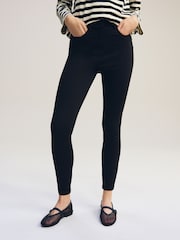 Black Ponte Slim Leg Trousers - Image 2 of 6