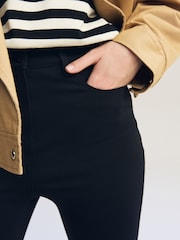 Black Ponte Slim Leg Trousers - Image 4 of 6