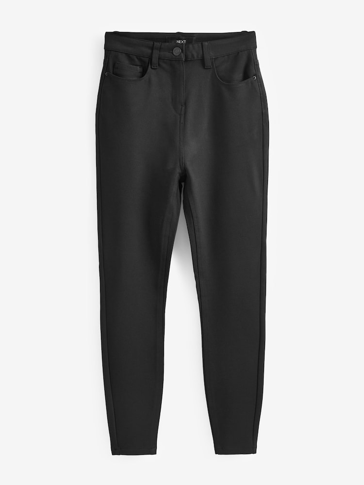 Black Ponte Slim Leg Trousers - Image 5 of 6