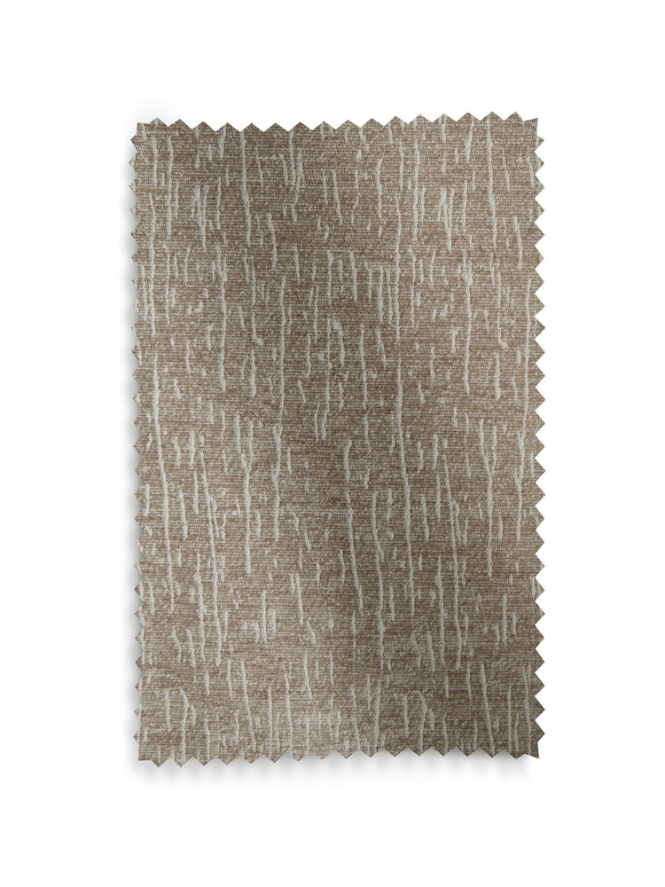 Natural Heavyweight Chenille Wave Header Lined Curtains - Image 7 of 7
