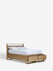 Oak Effect Axel Wooden Drawer Storage Bed Frame - Image 5 of 5