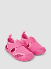 JoJo Maman Bébé Pink Floral Print Beach & Swim Sandals - Image 1 of 5