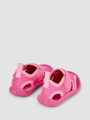 JoJo Maman Bébé Pink Floral Print Beach & Swim Sandals - Image 2 of 5