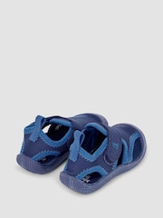 JoJo Maman Bébé Navy Blue Floral Print Beach & Swim Sandals - Image 2 of 4