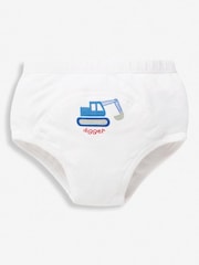 JoJo Maman Bébé White 3-Pack Training Pants - Image 2 of 3
