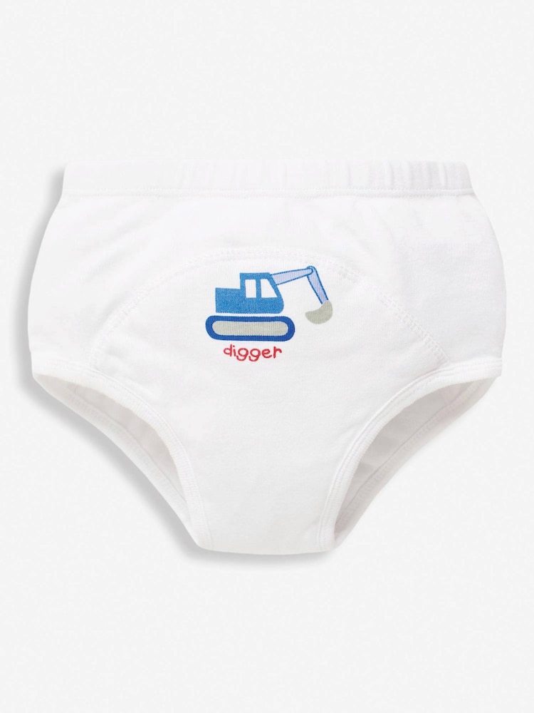 JoJo Maman Bébé White 3-Pack Training Pants - Image 2 of 3