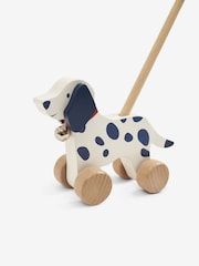 JoJo Maman Bébé Dalmatian Wooden Push-Along Toy - Image 2 of 6