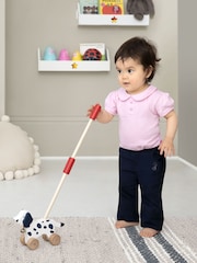 JoJo Maman Bébé Dalmatian Wooden Push-Along Toy - Image 3 of 6
