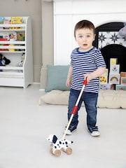 JoJo Maman Bébé Dalmatian Wooden Push-Along Toy - Image 4 of 6