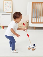 JoJo Maman Bébé Dalmatian Wooden Push-Along Toy - Image 5 of 6
