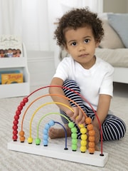 JoJo Maman Bébé Wooden Rainbow Abacus - Image 2 of 3