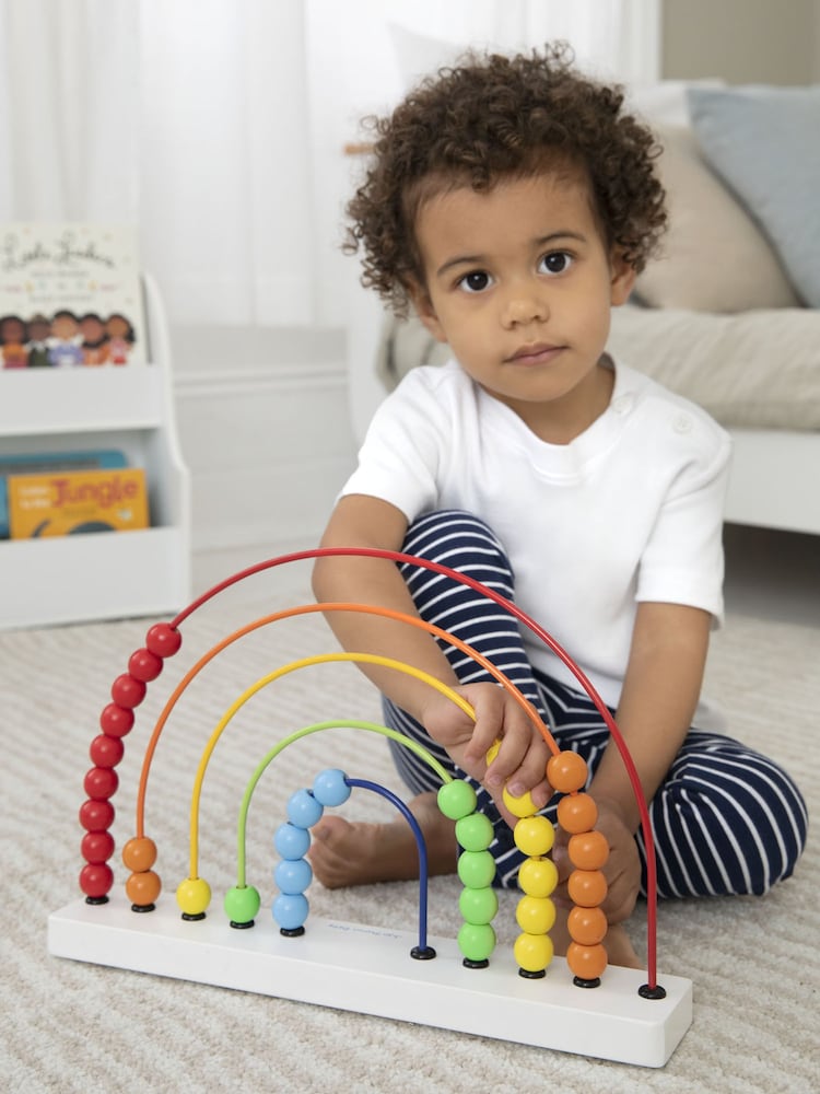JoJo Maman Bébé Wooden Rainbow Abacus - Image 2 of 3