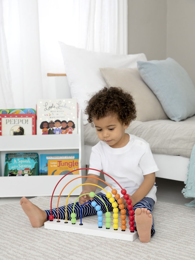 JoJo Maman Bébé Wooden Rainbow Abacus - Image 3 of 3