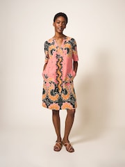robe droite Blanc Stuff en lin Violet juin - Image 1 of 6