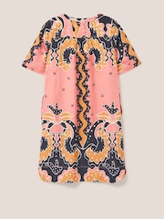 robe droite Blanc Stuff en lin Violet juin - Image 6 of 6
