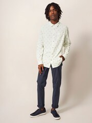 White Stuff Natural Newton Bike Printed Shirt - Image 2 of 6