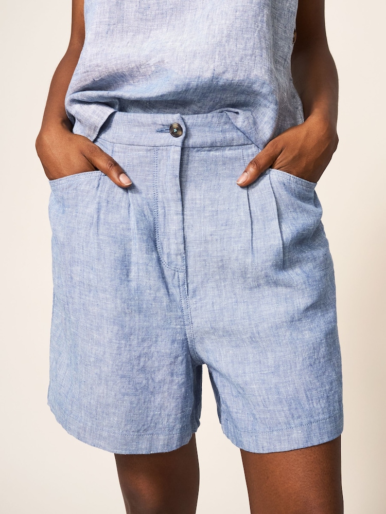 White Stuff Rowena Linen Shorts - Image 2 of 3