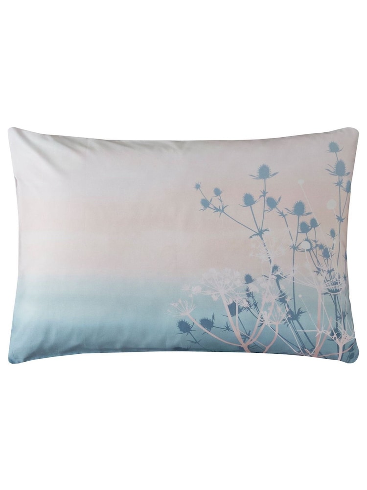 Clarissa Hulse Set of 2 Blue 100% Cotton Tania's Garden Pillowcases - Image 3 of 3
