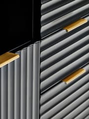 Julian Bowen Black Murano 2 Door 2 Drawer Sideboard - Image 4 of 4
