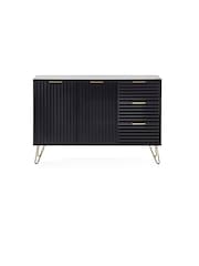Julian Bowen Black Murano Large 3 Door Sideboard - Image 2 of 4