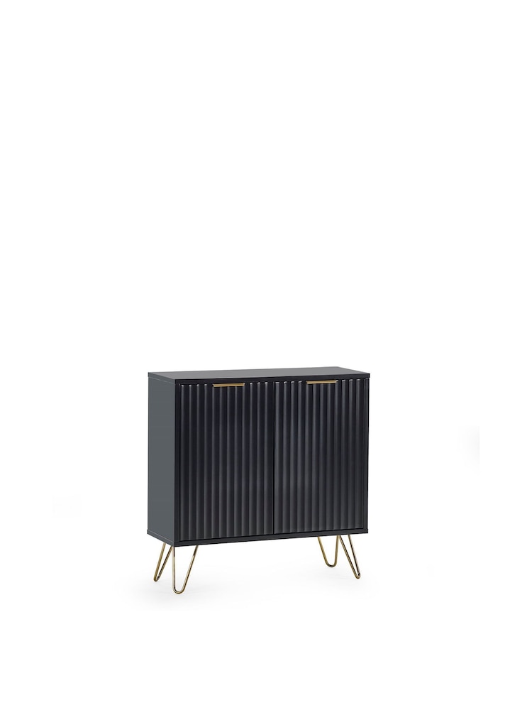Julian Bowen Black Murano Compact Sideboard - Image 2 of 4
