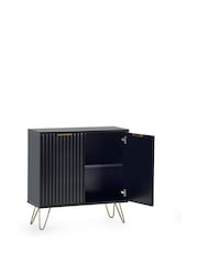 Julian Bowen Black Murano Compact Sideboard - Image 3 of 4