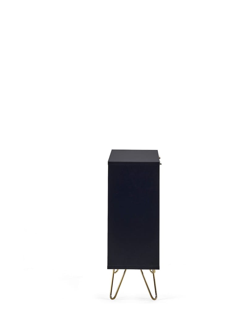 Julian Bowen Black Murano Compact Sideboard - Image 4 of 4