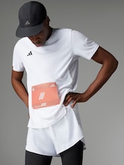 Biały - Koszulka do biegania adidas Adizero Essentials - Image 5 of 10