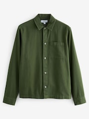 Khaki Green Twill Shacket - Image 5 of 7