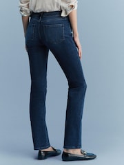 Washed Inky Blue Low Rise Bootcut Jeans - Image 4 of 7