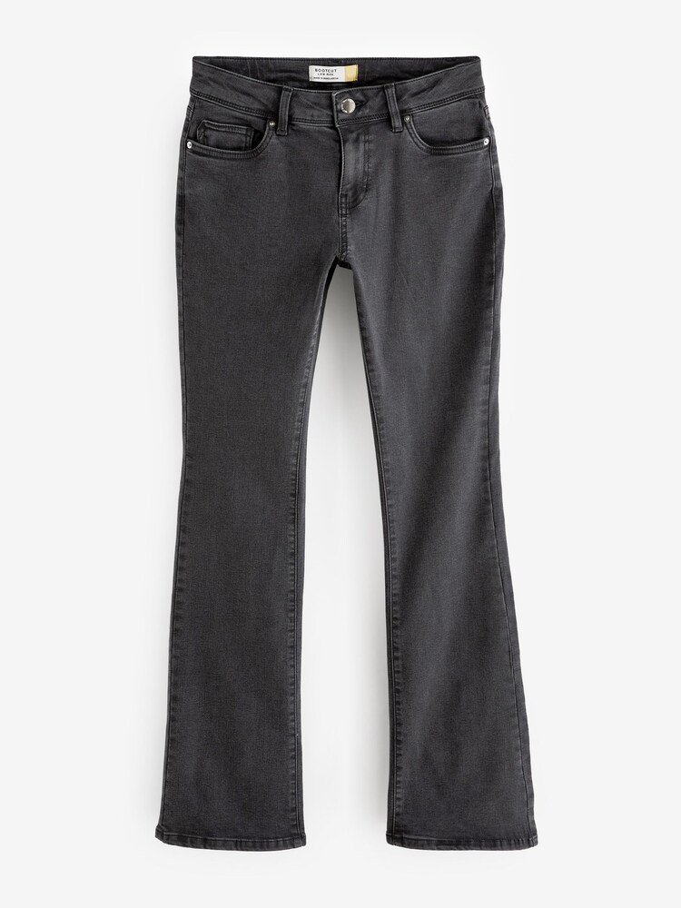 Washed Black Low Rise Bootcut Jeans - Image 6 of 7