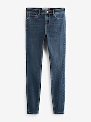 Dark Blue Power Stretch Denim Leggings - Image 1 of 2