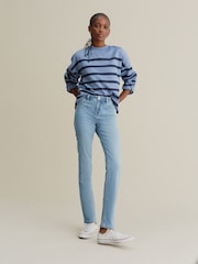 Mid Blue Power Stretch Slim Denim Jeans - Image 1 of 6