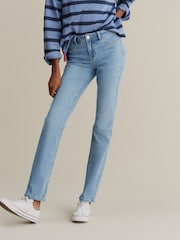 Mid Blue Power Stretch Slim Denim Jeans - Image 2 of 6