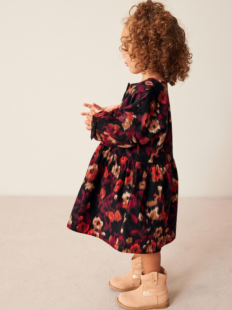Animal Print Corduroy Relaxed Dress (3mths-8yrs) - Image 2 of 6 Animal Print Corduroy Relaxed Dress (3mths-8yrs) - Image 2 of 6
