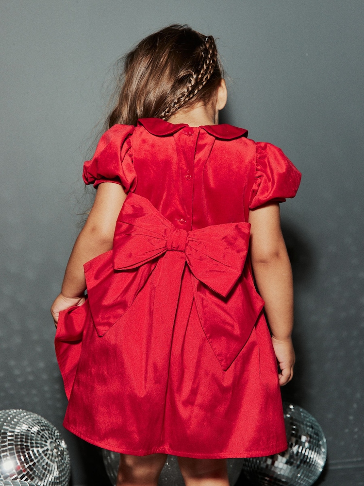 Red Velvet And Taffeta Prom Dress (3mths-8yrs) - Image 1 of 7